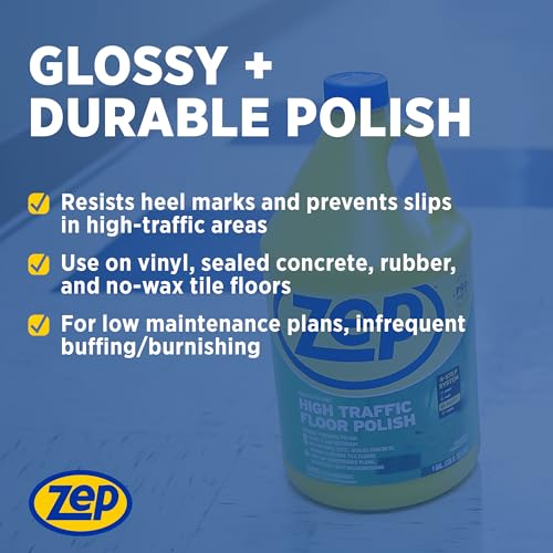 Zep High Traffic Floor Polish 128oz