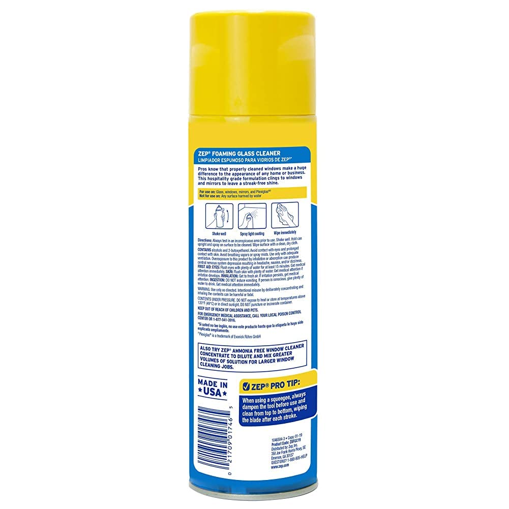 Zep Foaming Glass Cleaner 4-Pack