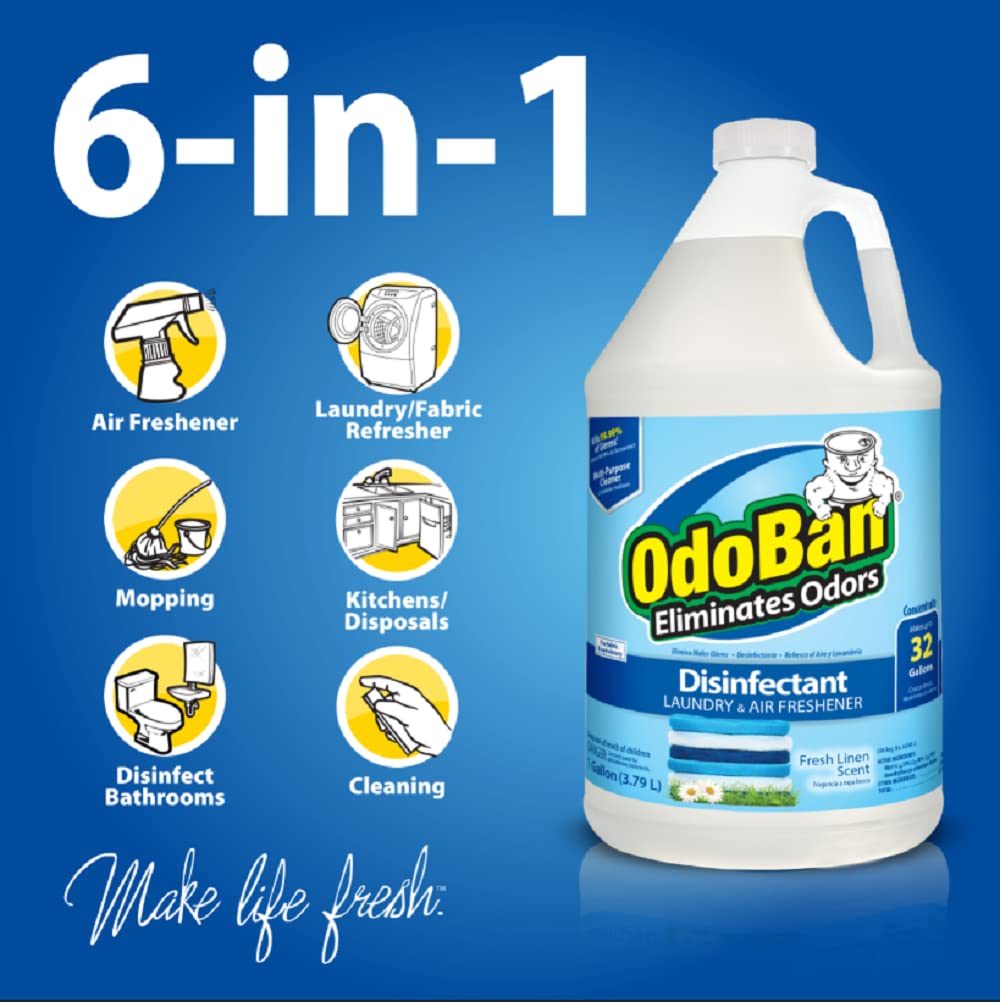 OdoBan Fresh Linen Disinfectant 2-Gal