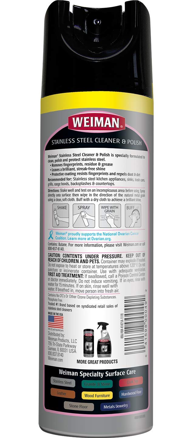 Weiman Stainless Steel Cleaner 6-Pack