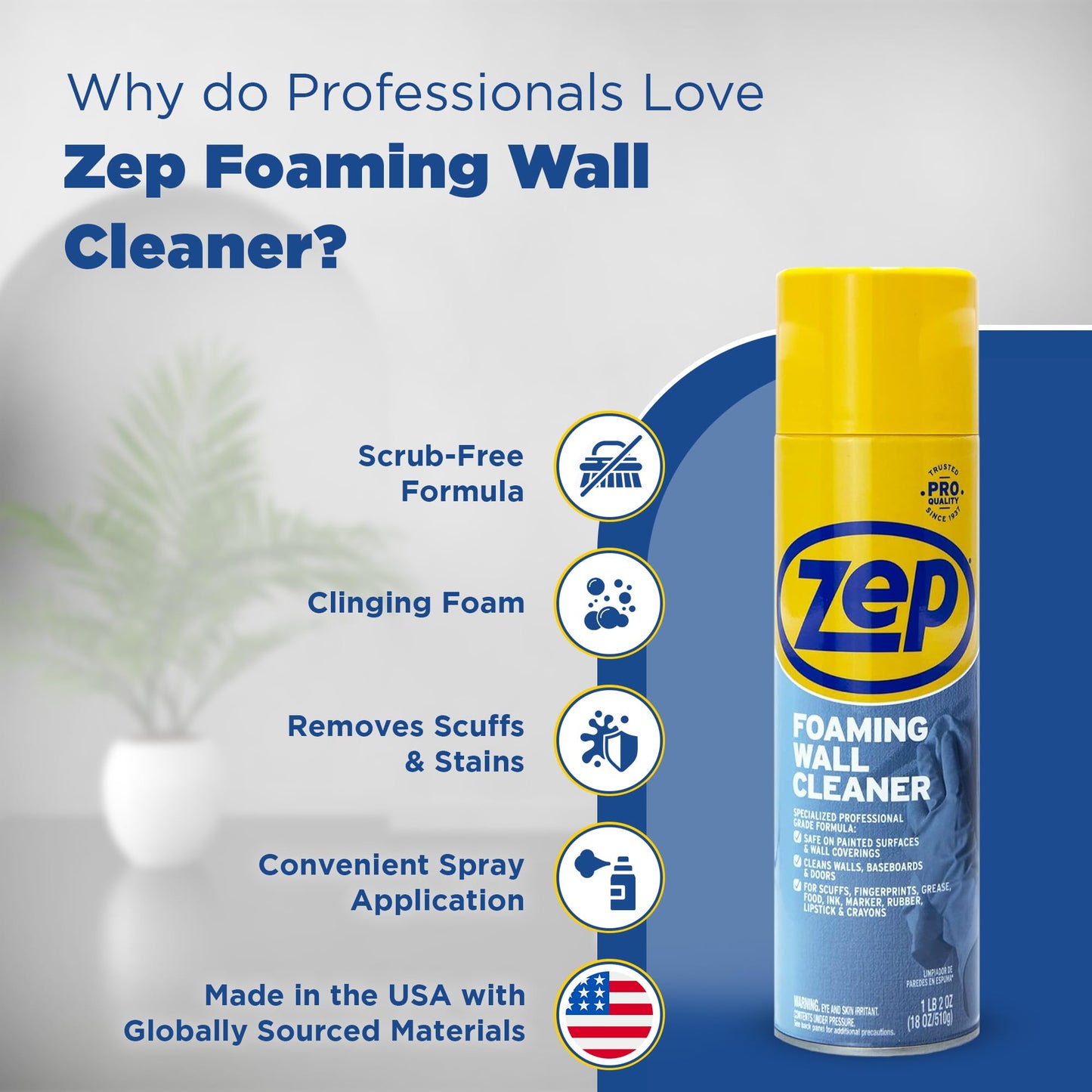 Zep Foaming Wall Cleaner 4-Pack