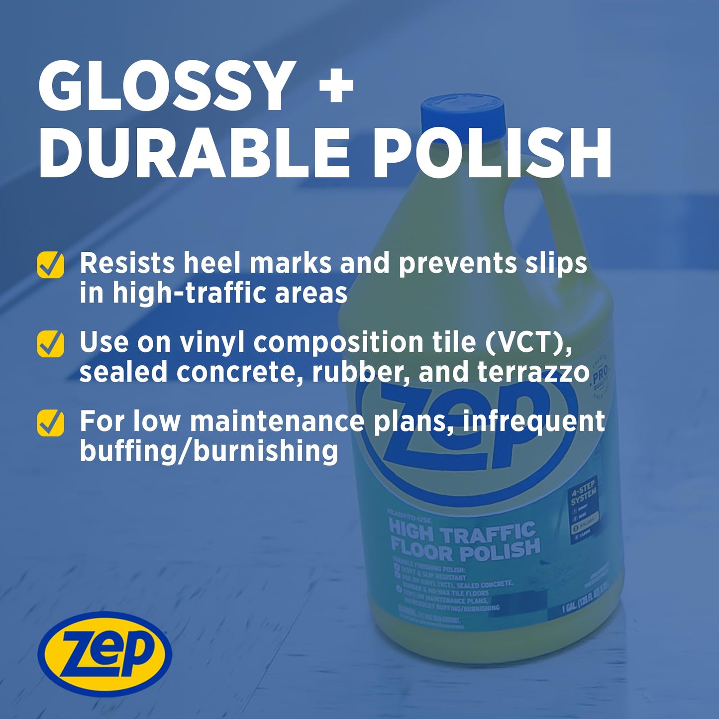 Zep High Traffic Floor Polish 2-Pack