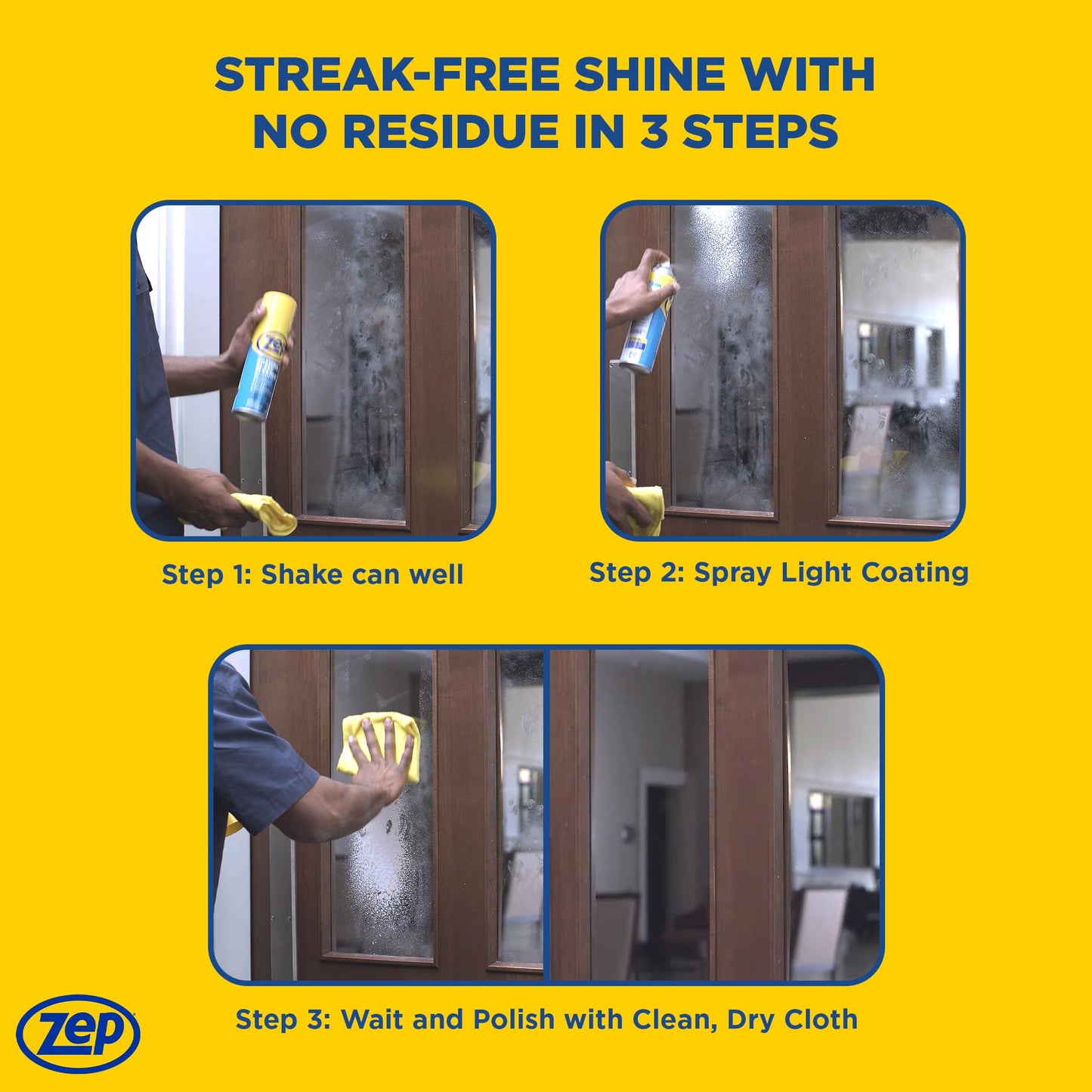 Zep Foaming Glass Cleaner 4-Pack