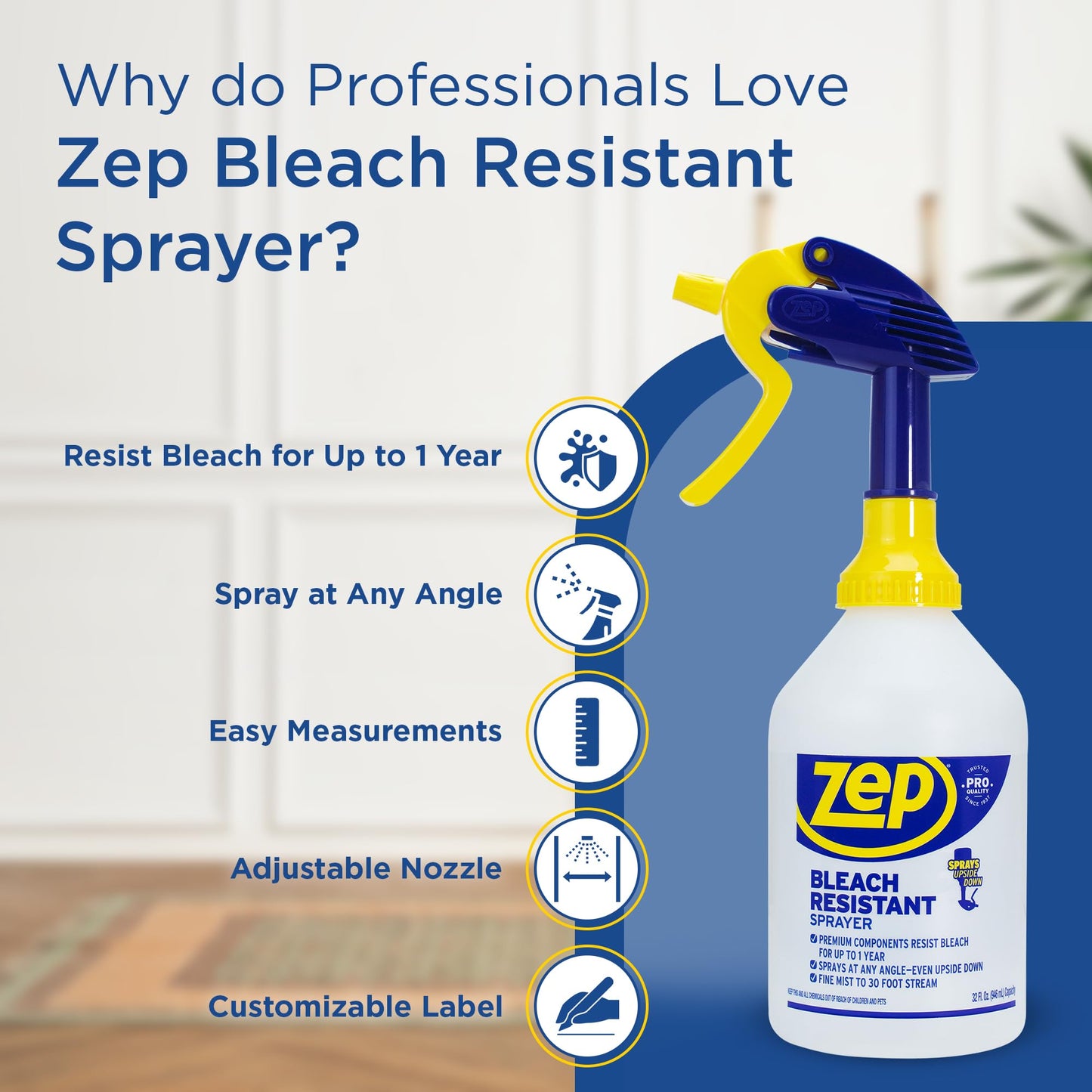 Zep Bleach Resistant Sprayer 12-Pack