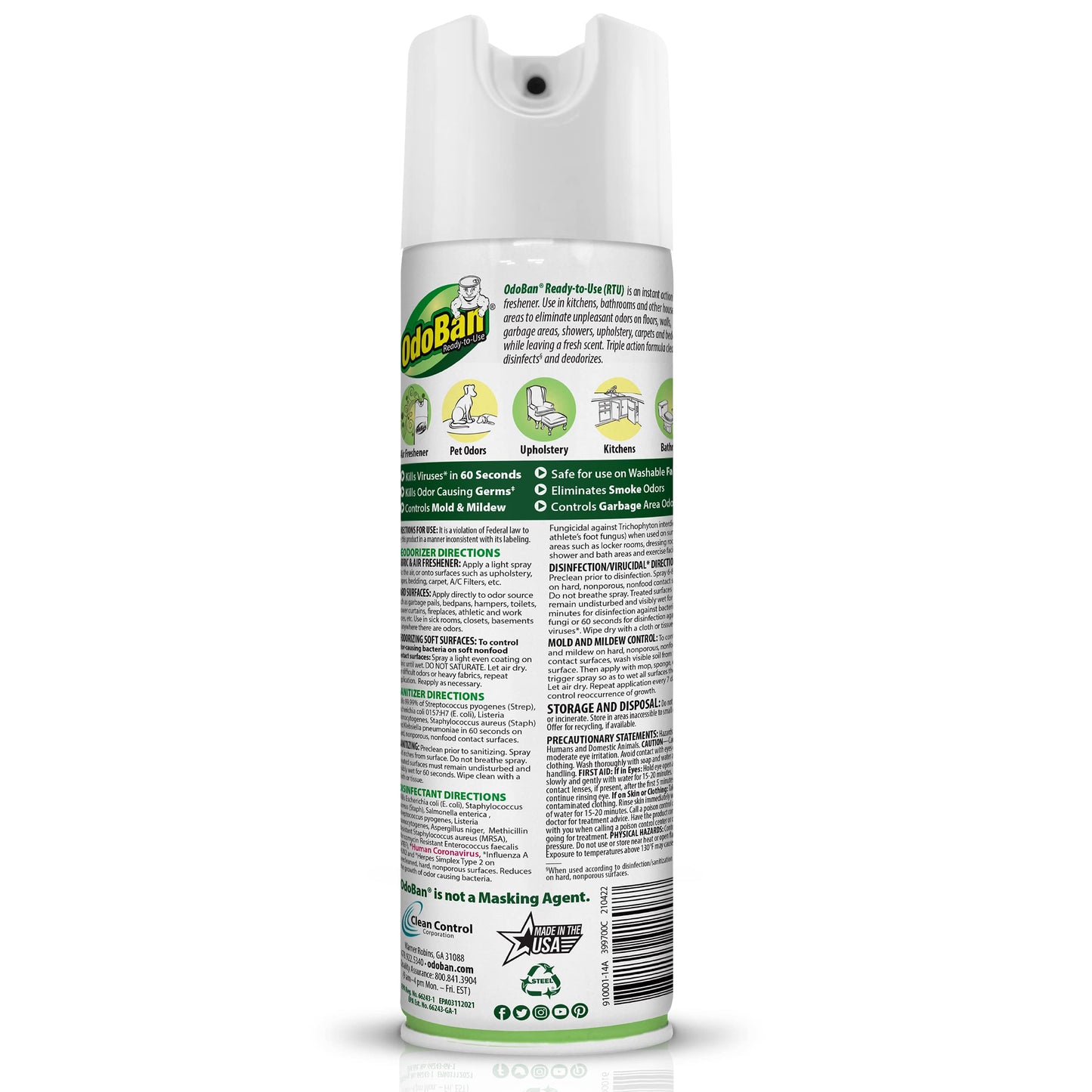 OdoBan Eucalyptus Disinfectant 2-Pack