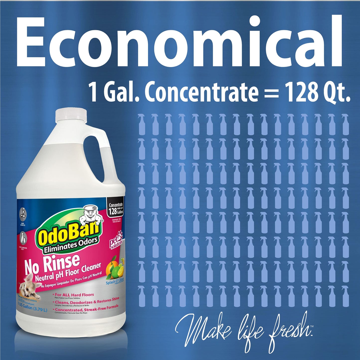 OdoBan Citrus Floor Cleaner 3-Gal