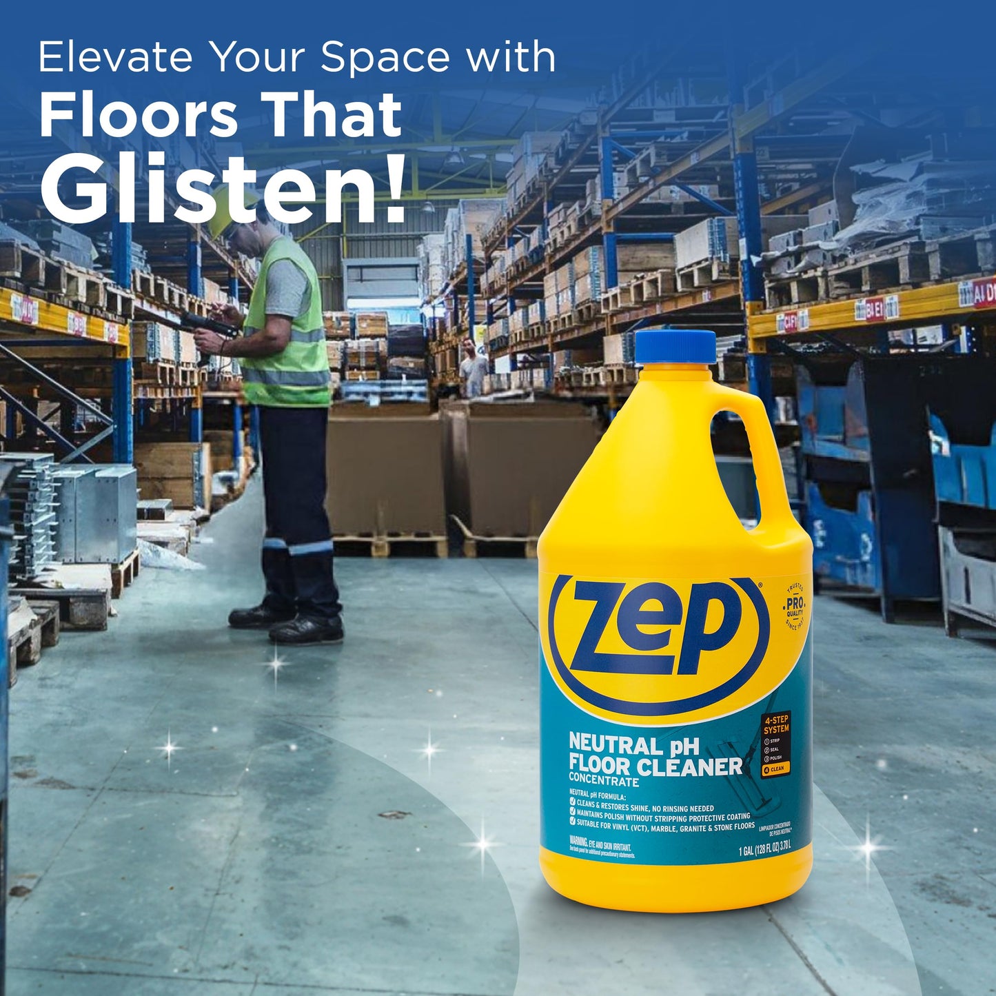 Zep Neutral PH Floor Cleaner 1-Gal