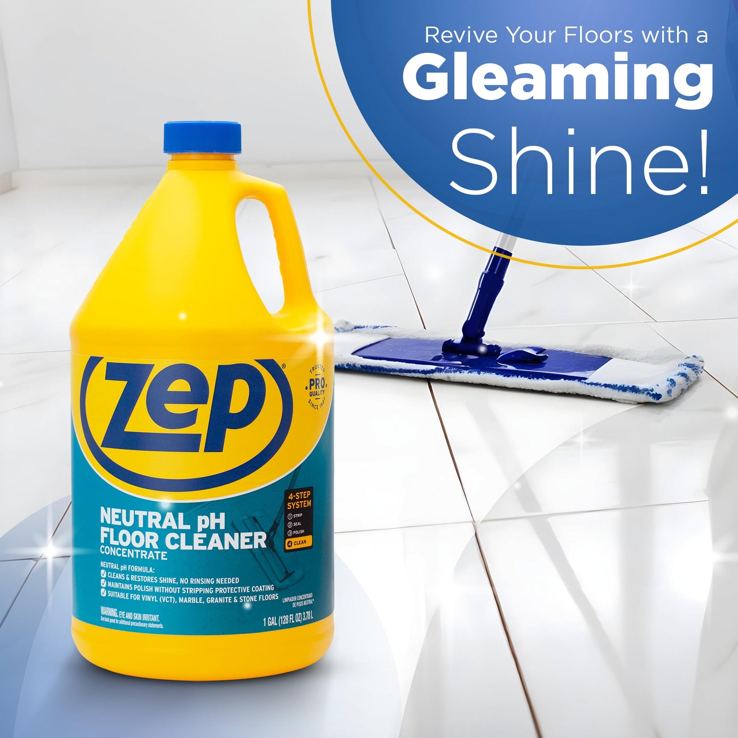 Zep Neutral PH Floor Cleaner 1-Gal