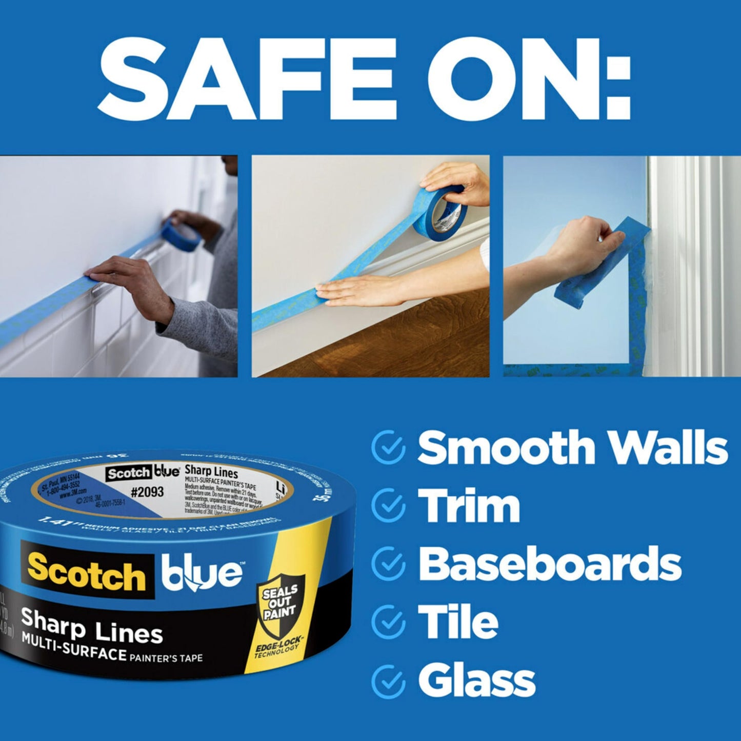 ScotchBlue Painter's Tape 12-Rolls