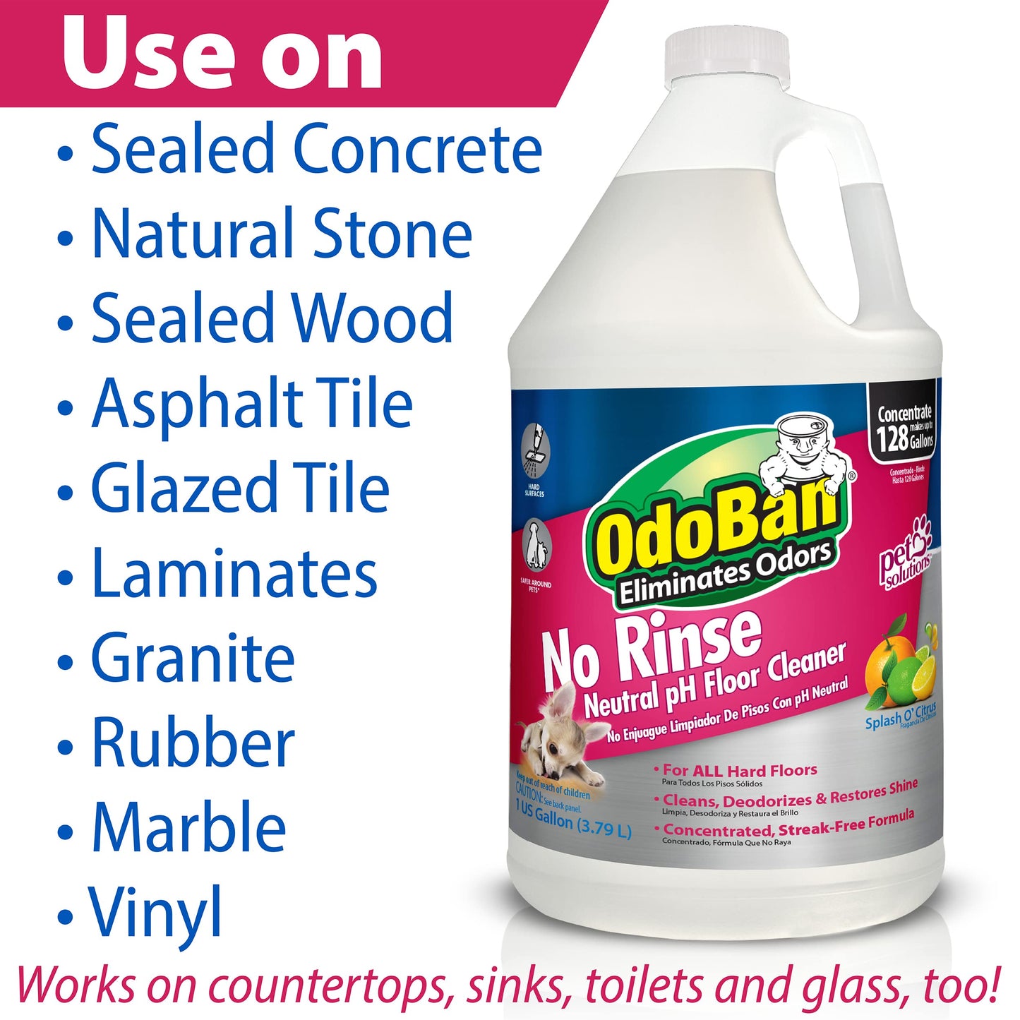 OdoBan Citrus Floor Cleaner 3-Gal