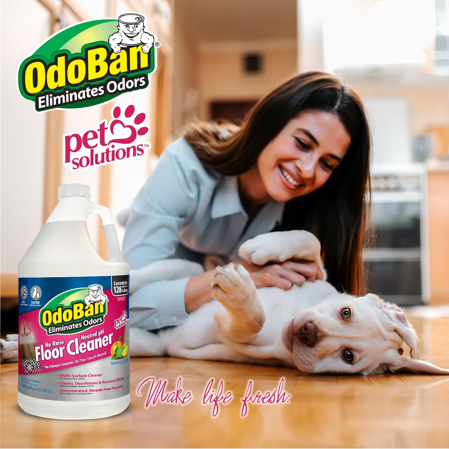 OdoBan Citrus Floor Cleaner 2-Gal