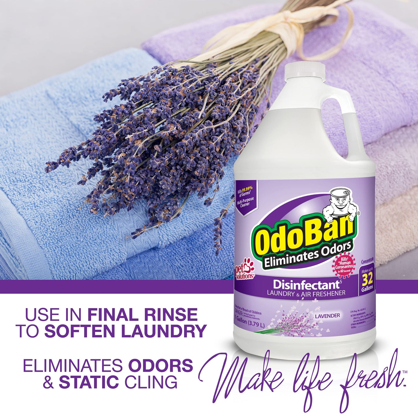 OdoBan Lavender Disinfectant 2-Gal